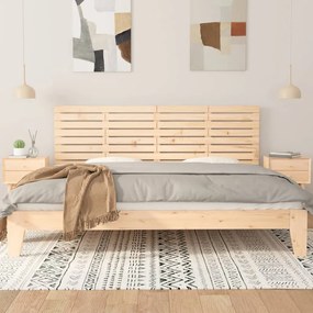 tömör fenyőfa fali fejtámla 186x3x63 cm