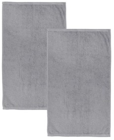 Szürke gyorsan száradó frottír pamut fürdőlepedő szett 2 db-os 90x140 cm Quick Dry – Catherine Lansfield