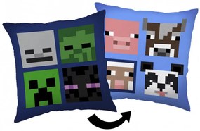 Minecraft Bad Mobs párna, díszpárna 40*40 cm