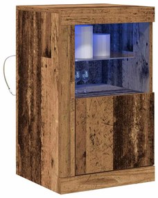 Oldalsó szekrény 2 pcs Régi fa 41 x 37 x 67 cm Faanyag