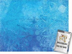 Fotótapéta Flizelina Pávatoll Kék Türkiz Dísz 200x140 ragasztó