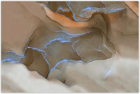 Poszterek 120x80 Márvány mozaik Bronz