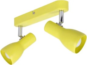 Spotlámpa PICARDO 2xE14/40W/230V sárga