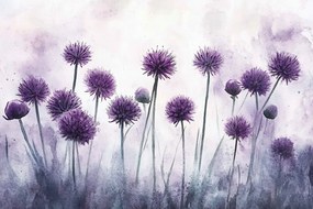 Fotótapéta Flizelina Természet Lila Lóhere Virágok 416x254 ragasztó