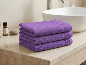 Classic lila kis törölköző 30x50 cm, 100% pamut