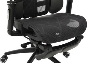 Irodai szék, sötétszürke/fekete, teherbírás 150 kg, VILMER