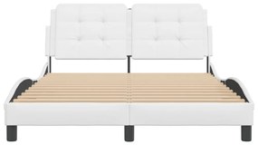 fehér műbőr ágykeret matrac nélkül Zadar 140x200 cm