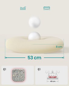 SONGMICS ergonomikus hálós irodai szék fejtámasszal, világosszürke