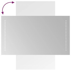 LED-es fürdőszobatükör 40x70 cm