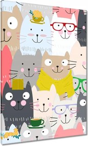 Vászonkép 70x100 Cica Cicák