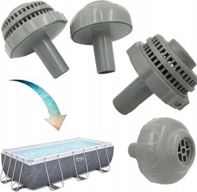 Szívó És Kivezető A Medencén Belül Két Szűrőkosárból Álló Készlet