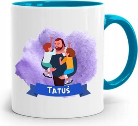 Kék Bögre Ajándék Apának Apuka fényképes nyomattal