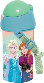 Disney Jégvarázs Together műanyag szívószálas kulacs akasztóval 500 ml