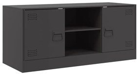 fekete acél TV-szekrény 99 x 39 x 44 cm