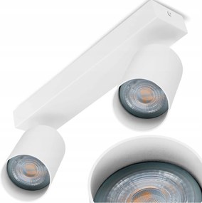 Halogén Mennyezeti Lámpa 2X GU10 Reflektor Lámpatest Led Spot Fali lámpa Tuba