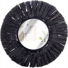 Fali tükör Kerettel Függő Dekoratív Boho Home Styling 32 cm