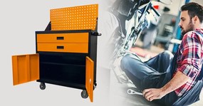 Gurulós műhelykocsi, szerszámkocsi