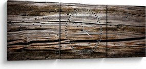 Kép - fűrészáru (órával) (90x30 cm)