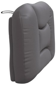 szürke műbőr fejtámla párna 80 cm