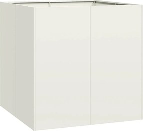 vidaXL ültetvény fehér 80x80x80 cm acél