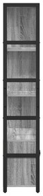 Könyvespolc Szürke sonoma 80 x 30 x 155.5 cm Faanyag