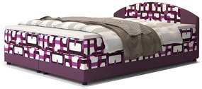 ORAN kárpitozott boxspring ágy, 160x200, damir 2/rainbow 9
