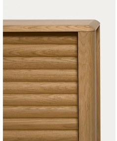 Natúr színű alacsony komód tölgyfa dekorral 200x86 cm Lenon – Kave Home