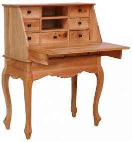 tömör mahagóni titkári íróasztal 78 x 42 x 103 cm