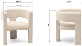 Bézs design fotel ALPAH B