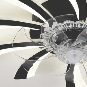 Brilagi-LED állítható lámpa ventilátorral LED/50W/230V 3000-6500K fekete+DO