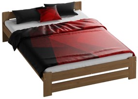 Fa ágy 140x200 Euro tölgy