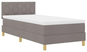 Boxspring ágy matraccal, topszínű, 90x200 cm, szövet