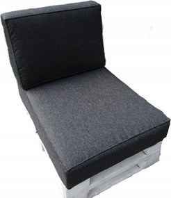 Ülőpárna háttámla kpl. 2 db 60 x 60 ezüst Fekete