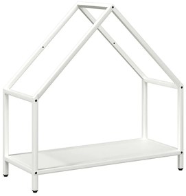 fehér hidegen hengerelt acél tűzifatároló 60x25x60 cm