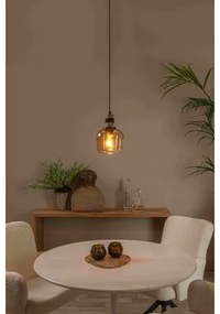 Lucide 45408/18/62 - Csillár zsinóron ILONA 1xE27/40W/230V átm. 18 cm fekete/bézs