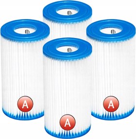 4x Szűrő Medence Szivattyúhoz 29000 Intex A Típusú Betét