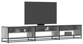 szürke sonoma színű szerelt fa TV-szekrény 270 x 40 x 46 cm
