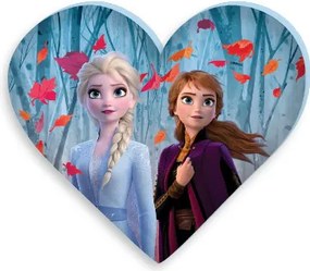 Disney Jégvarázs Leaf formapárna, díszpárna 35x30 cm Velúr