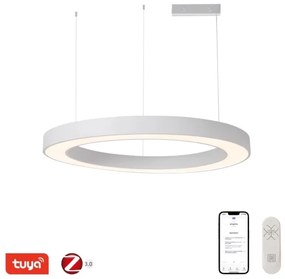 Immax NEO 07214L - LED Dimmelhető csillár PASTEL LED/68W/230V fehér 95cm Tuya + távirányító