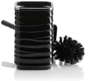 Fürdőszobai készlet WAVE 5 db fekete/króm