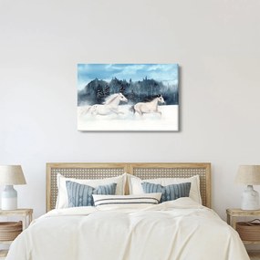 Festett lovak képe (90x60 cm)