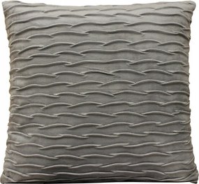 Párnahuzat Velvet Párna Világos Szürke 40x40 hullámok