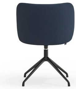 Sötétkék kárpitozott étkezőfotel Mogi – Teulat