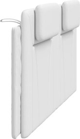 fehér műbőr fejtámla párna Viana 180 cm