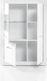 Bianco széles vitrin fényes fehér
