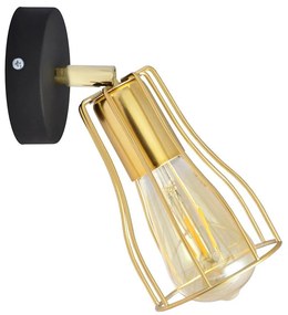 Fali spotlámpa TUBE 1xGU10/15W/230V arany/fekete