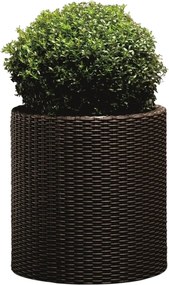 Keter Cylinder L 39 l virágcserép, barna