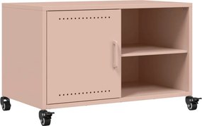 vidaXL rózsaszín acél TV-szekrény 68 x 39 x 43,5 cm