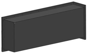 InFire - Sarok BIO kandalló 45x120 cm 3kW fekete