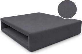Jersey gumis lepedő 140x200 Grafit Premium Lengyel termék